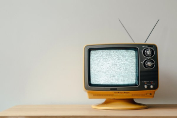 Retro TV With Static On-Screen Retro TV With Static On-Screen