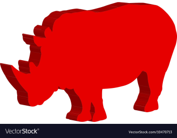 Rhinoceros Bulk vector image Rhinoceros Bulk vector image