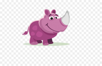 Rhinoceros Clip art - Pink rhino Rhinoceros Clip art - Pink rhino