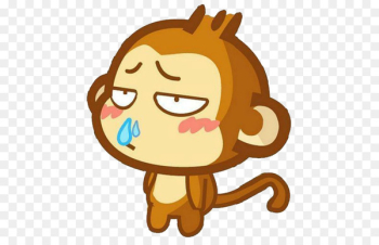 Rhinorrhea Caccola Common cold Nose Sneeze - Cartoon monkey runny nose 