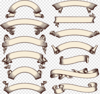 Ribbon Banner, Retro ribbons and banners design material, illustration of banners, retro Pattern, happy Birthday Vector Images, ribbon Bow png
