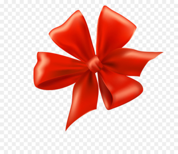 Ribbon Bow and arrow Gift Clip art - Decorative festive red ribbon 