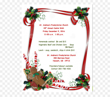 Ribbon candy Christmas cookie Biscuits Christmas Day Gingerbread man - trip flyer 