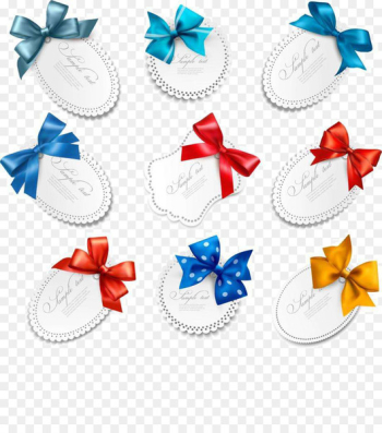 Ribbon Download - Color bow label Ribbon Download - Color bow label