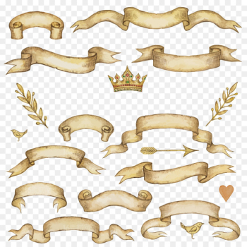 Ribbon Drawing Illustration - Fashion Ribbon label Ribbon Drawing Illustration - Fashion Ribbon label