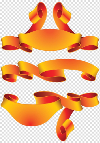 Ribbon Encapsulated PostScript , gold scroll transparent background PNG clipart