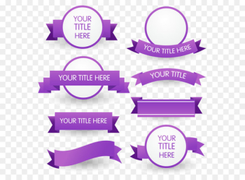 Ribbon Euclidean vector - 8 purple ribbon icon Ribbon Euclidean vector - 8 purple ribbon icon