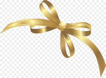 Ribbon Gold - Vector painted golden bow Ribbon Gold - Vector painted golden bow