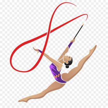 Ribbon Gymnastics Sport - Woman gymnastics vector material Ribbon Gymnastics Sport - Woman gymnastics vector material