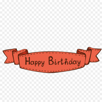 Ribbon Label Drawing - happy Birthday Ribbon Label Drawing - happy Birthday