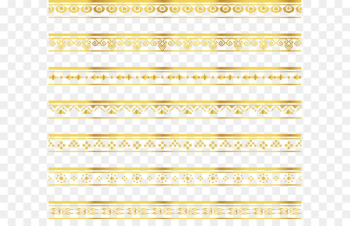 Ribbon Lace Gold Pattern - Delicate gold lace border 