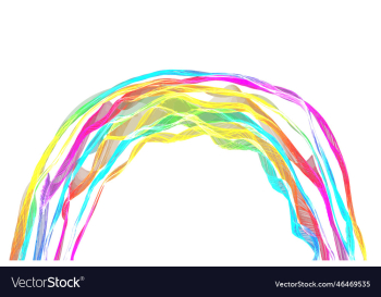 ribbon rainbow arc design element ribbon rainbow arc design element
