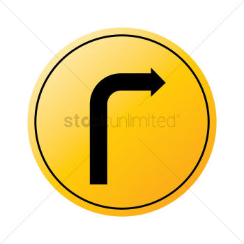 Right turn sign Right turn sign