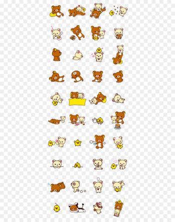 Rilakkuma Sticker LINE Imagineer Bear - line Rilakkuma Sticker LINE Imagineer Bear - line