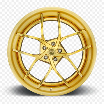 Rim Car Import Wheels Alloy wheel - brushed gold png download ...