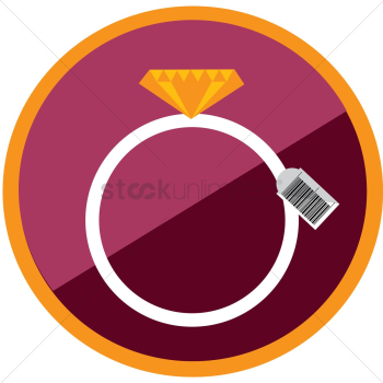 Ring with price tag icon Ring with price tag icon