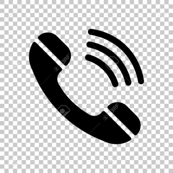 Ringing Phone Icon. Retro Symbol. On Transparent Background ...