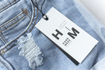 Ripped jean shorts with a tag mockup Free Psd Ripped jean shorts with a tag mockup Free Psd