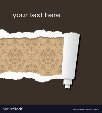 Ripped paper vector image Ripped paper vector image