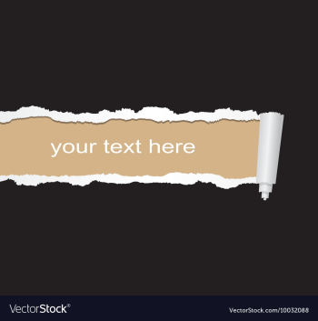 Ripped paper vector image Ripped paper vector image