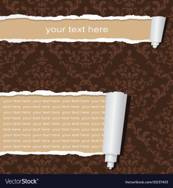 Ripped paper vector image Ripped paper vector image