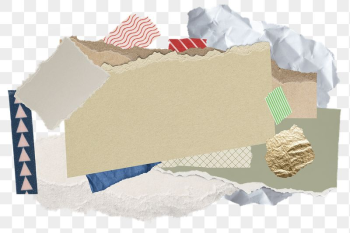 Ripped papers png collage frame | Free PNG - rawpixel