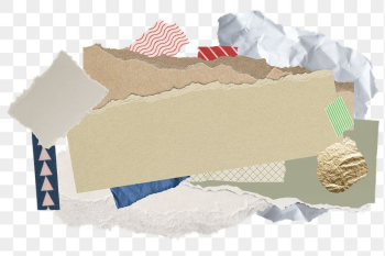 Ripped papers png collage frame | Free PNG - rawpixel