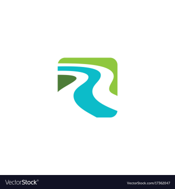 River abstract logo vector image River abstract logo vector image