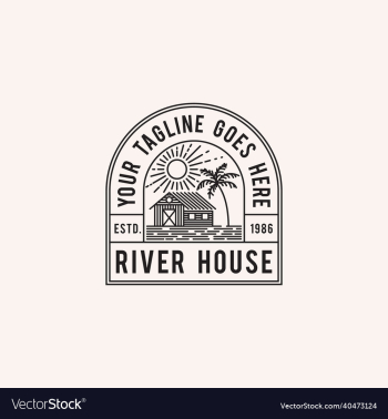 river house logo stamp river house logo stamp