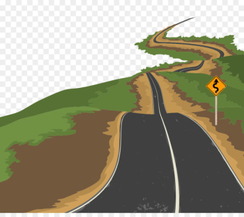 Road Euclidean vector Illustration - Urban road vector material 