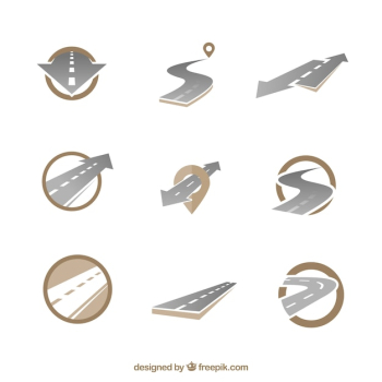 Road icons Road icons