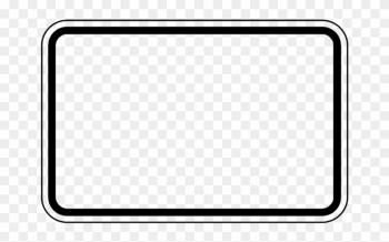 Road Sign Frame, Black &amp; White, Horizontal, Empty, - Android Phone Png Frame