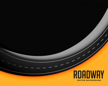 Roadway background with text space Free Vector