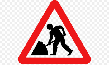 Roadworks Traffic sign - road Roadworks Traffic sign - road