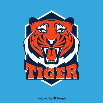 Roaring tiger background Roaring tiger background