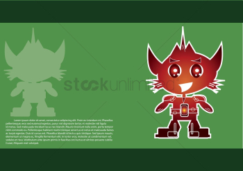 Robot character with copyspace Robot character with copyspace