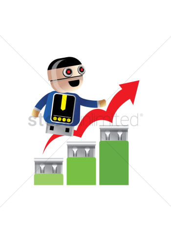 Robot on growth graph Robot on growth graph
