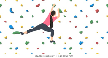 Rock Climbing - On White Images, Stock Photos & Vectors | Shutterstock