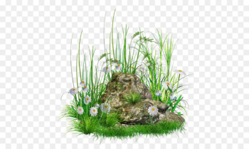 Rock Clip art - Stone with Grass and Flowers png Clipart Rock Clip art - Stone with Grass and Flowers png Clipart