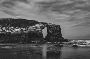 Rock Formation Near Body of Water Rock Formation Near Body of Water