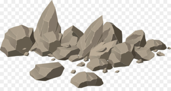 Rock Royalty-free Boulder Illustration - Brown stone heap Vector 