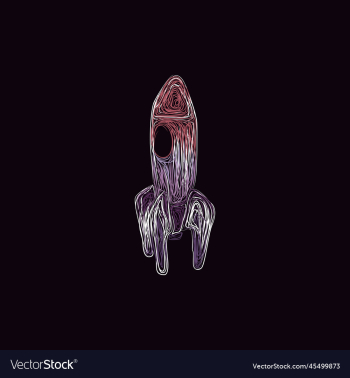 rocket space artwork style creative design rocket space artwork style creative design