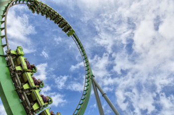 Rollercoaster & Blue Sky Free Photo Rollercoaster & Blue Sky Free Photo