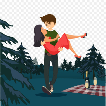Romance Animation couple - Romantic couples Vector Romance Animation couple - Romantic couples Vector