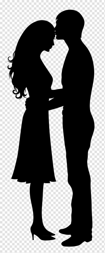 Romance Silhouette PNG Image Background