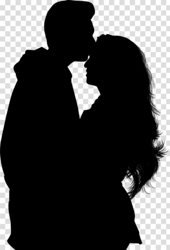 Romance Silhouette Transparent Background PNG