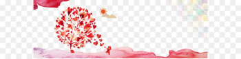 Romantic love tree background Romantic love tree background