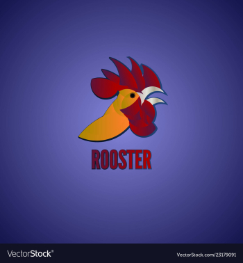 Rooster vector image Rooster vector image