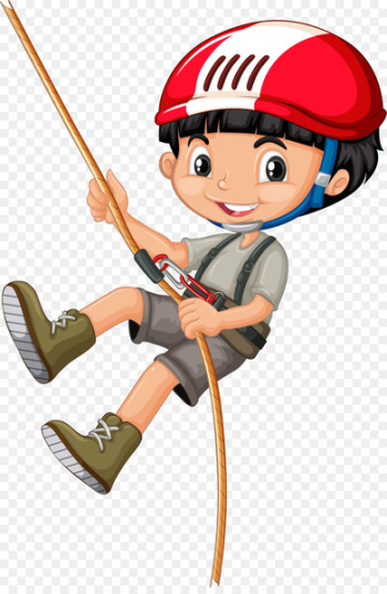 Rope climbing Clip art - Vector painted boy climbing Rope climbing Clip art - Vector painted boy climbing