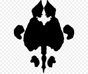 Rorschach, Rorschach Test, Ink Blot Test, Tree, Blackandwhite PNG
